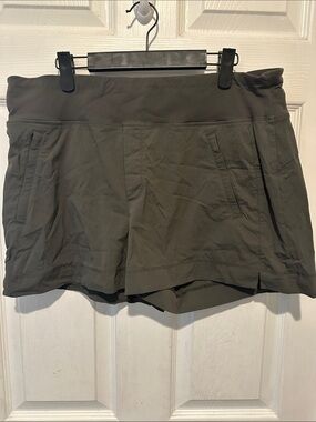 Athleta Olive Green Shorts with Pockets
